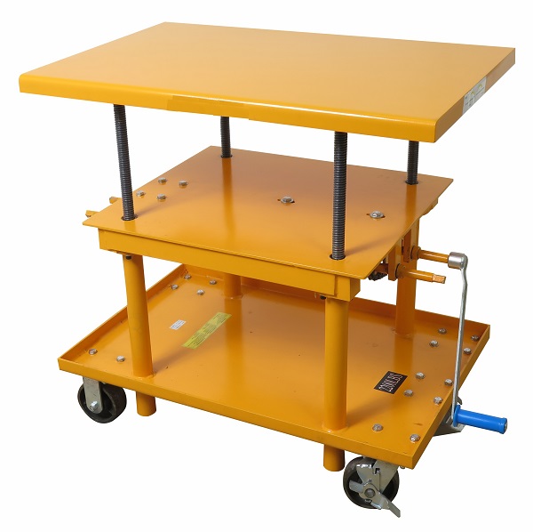 Hand crank deals table lift